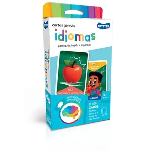 Jogo Educativo - Cartas Geniais - Idiomas - Português, Inglês e Espanhol - Toyster