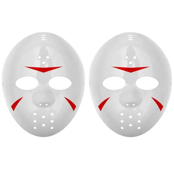 2 Máscaras do Jason Hockey para Fantasia Dias das Bruxas Halloween Carnaval