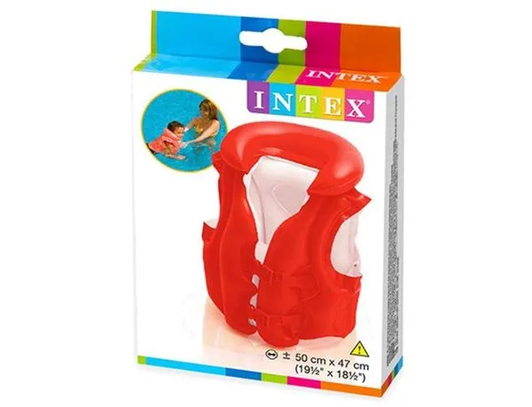 Boia Colete Infantil Inflavél Laranja 50 x 47cm Intex- 58671