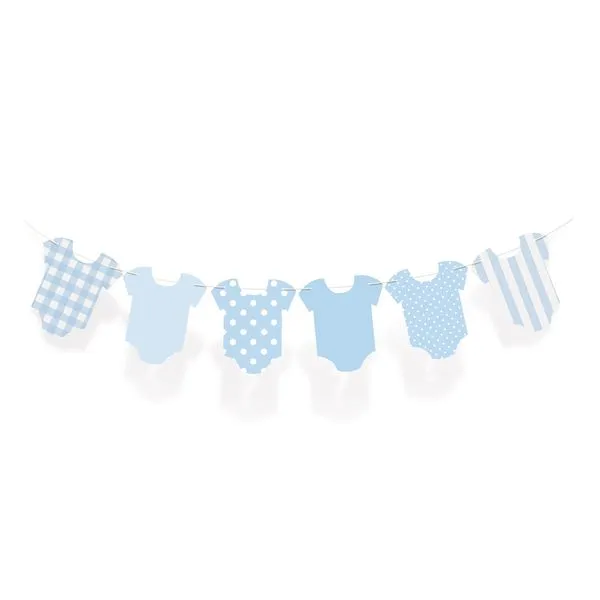Acessórios para Festa - Faixa Decorativa - Chá Revelação - Roupinha Azul - Cromus