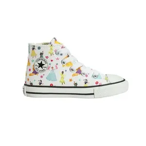 Tênis All Star Infantil Cano Alto Princesas Disney Branco Converse 22 / Branco