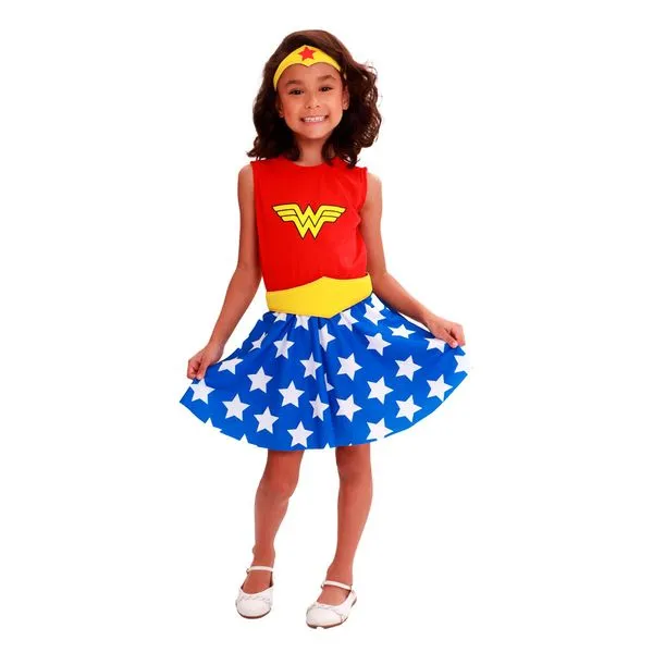 Fantasia - DC - Mulher Maravilha - Clássica - Tamanho M - Novabrink