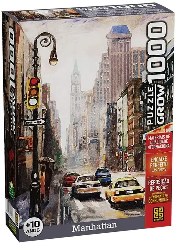 Quebra Cabeça Manhattan 1000 Peças Grow 04036