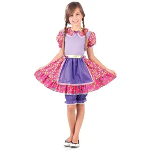 Fantasia Infantil - Caipira com Culote - Lilás - Sulamericana - P