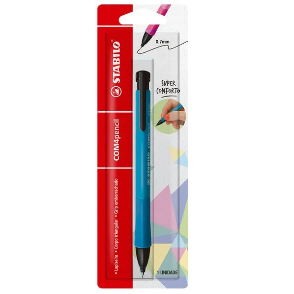 Lapiseira 07mm - Com4Pencil - Azul - Stabilo