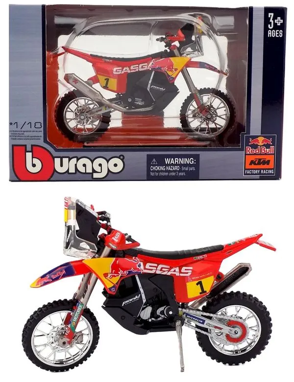 Moto Gasgas RX450F #1 (Dakar 2023) - Red Bull KTM Factory Racing - 1/18 - Bburago