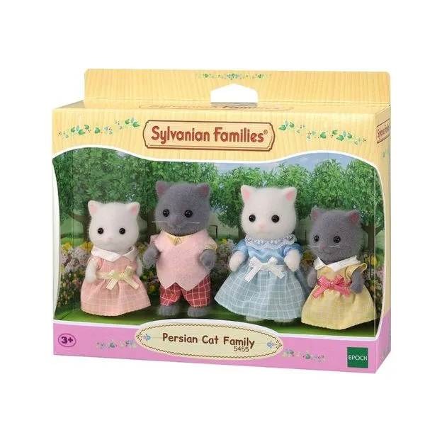 Família Dos Gatos Persas Sylvanian Families Colorido