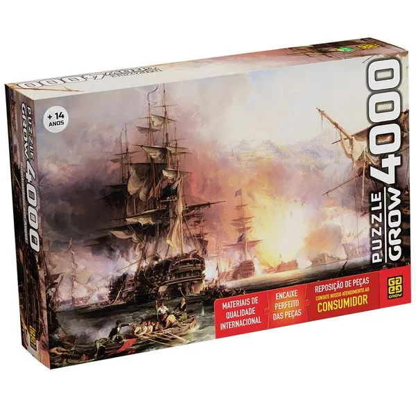 Quebra-cabeça Bombardeio Em Argel - 4000 Peças - Grow
