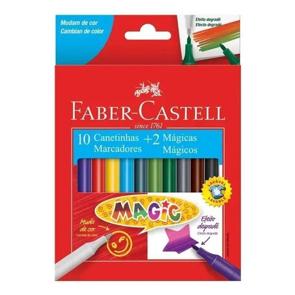 Canetinha Hidrográfica 150112mzf 10+2 Magic - Faber Castell