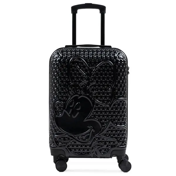 Mala de Bordo 10 Kg ABS 4 Rodas Minnie Epcot Preta ´P / Preto