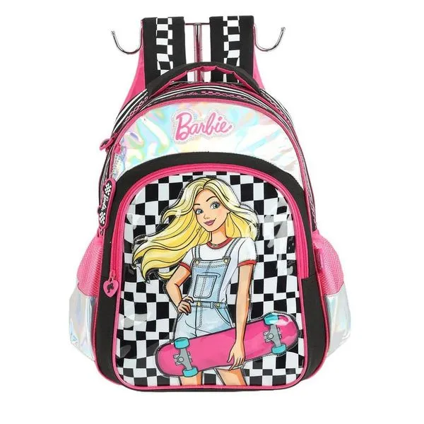 Mochila de Costas Luxcel Barbie Skatista Preto Único