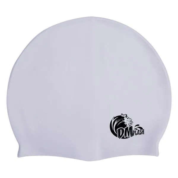 Touca para Natação de Silicone Infantil DM Splash Branco
