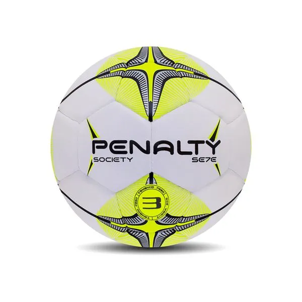 Bola de Futebol Society Penalty Se7e N3 Infantil - Ideal para Crianças de 5 a 8 anos - Branco Único