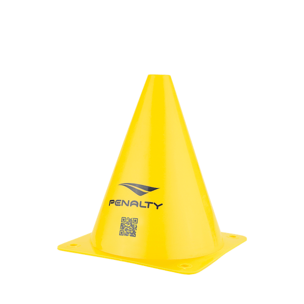 Cone de Agilidade Penalty 6 – Ideal para Futebol, Funcional, Escolas e Adestramento - Amarelo Único