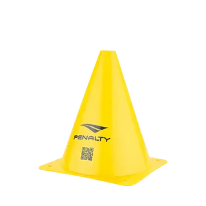 Cone de Agilidade Penalty 6 – Ideal para Futebol, Funcional, Escolas e Adestramento - Amarelo Único