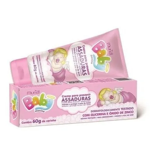 Creme Para Prevenir Assaduras Baby Menina Muriel 60G