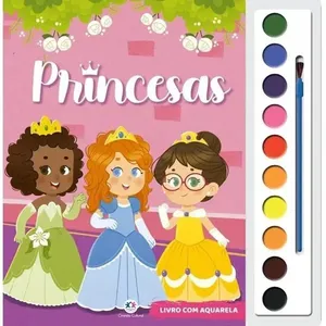 Princesas Livro Aquarela para Crianças Maiores de 3 Anos Ciranda Cultural