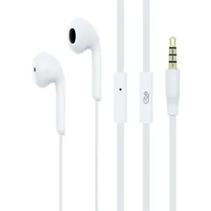 Fone de ouvido i2GO Active com microfone 1,2m 103db Branco