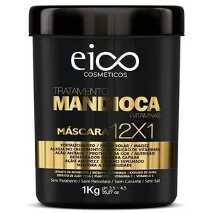 Tratamento Mandioca Máscara Capilar Eico Life 1kg