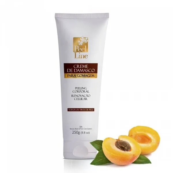 Creme Damasco Peel Line para Gomagem com 250g