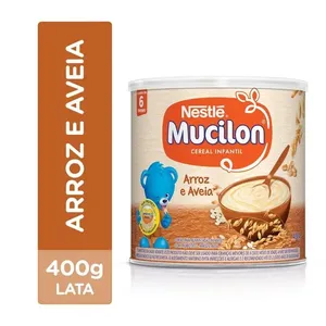 Mucilon Cereal Infantil Arroz E Aveia Lata 400G
