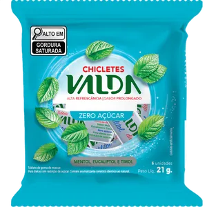 Goma de Mascar Valda Tabletes Diet Sachê 21g