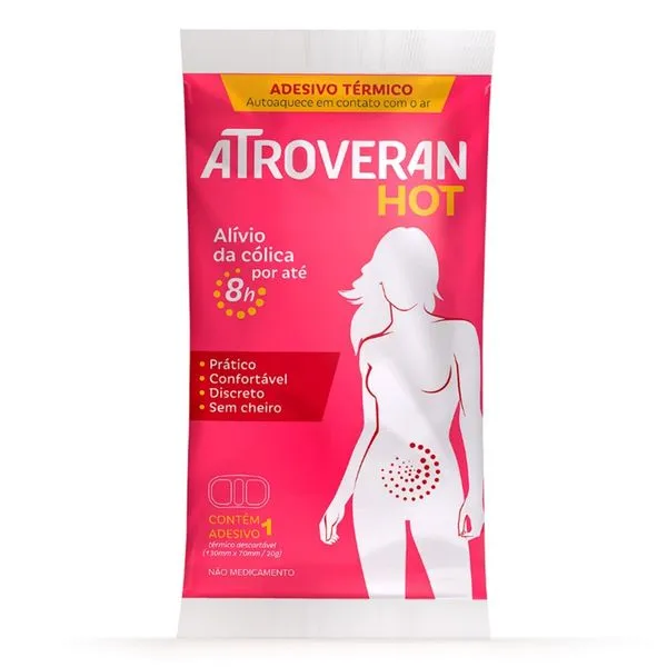 Analgésico Atroveran Hot Adesivo Térmico para Cólica 1 Unidade