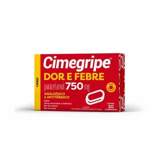 Cimegripe Dor Febre 2 Blister 10 Comprimidos 750Mg
