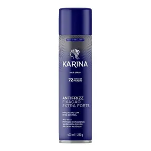 Spray Fixador Para Cabelos Karina Controle e Volume Flora 400ml Spray Fixador Para Cabelos Karina Controle e Volume 400ml
