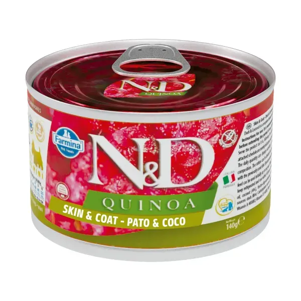 Ração Úmida N&amp;D Quinoa Cães Skin e Coat Pato 140 g
