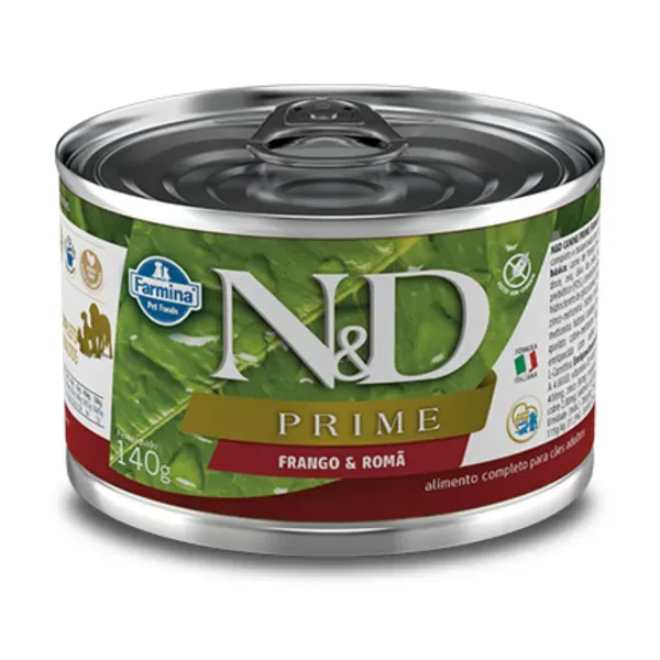 Ração Úmida N&amp;D Prime Cães Adultos Frango e Romã 140 g
