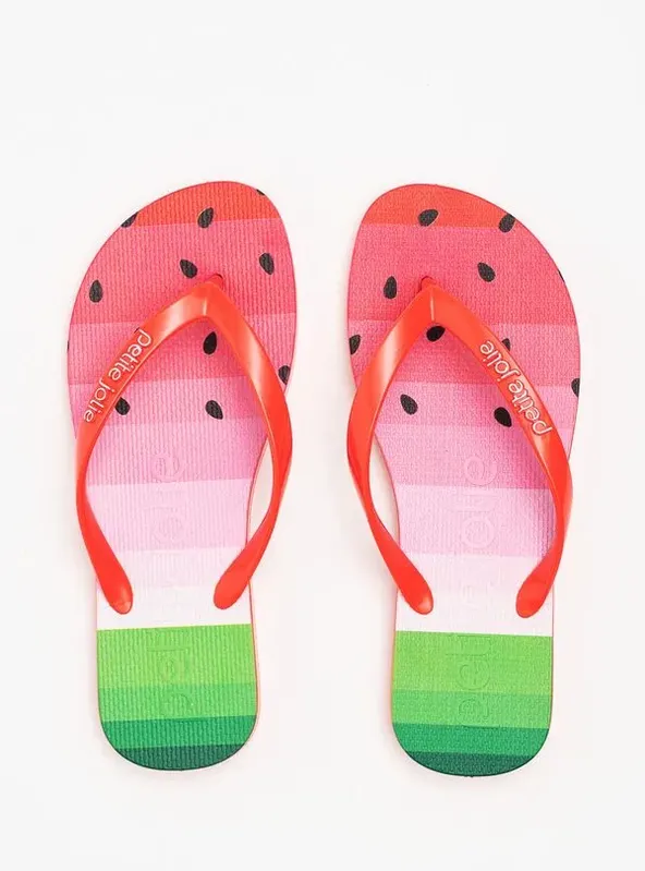 Chinelo Petite Jolie Fresh Sunset Coral/Melancia 3 PJ6969 36