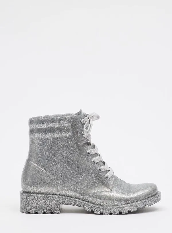 Bota Infantil Petite Jolie Iggy IN Glitter Prata PJ4995IN 27-8