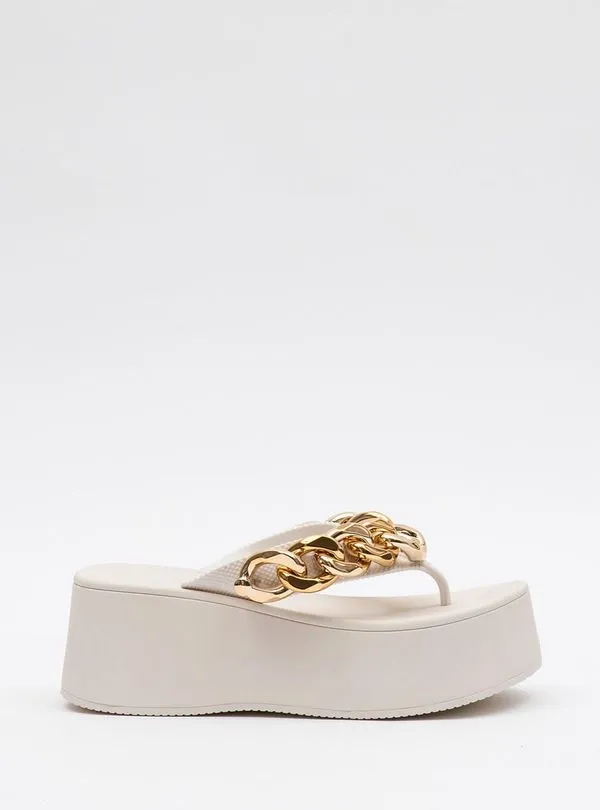 Chinelo Petite Jolie Plus White PJ7350 33-4
