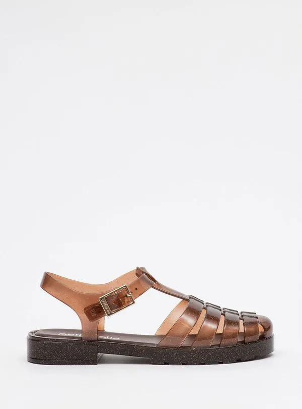 Sandália Petite Jolie Polly Glitter Brown PJ5595 33-4