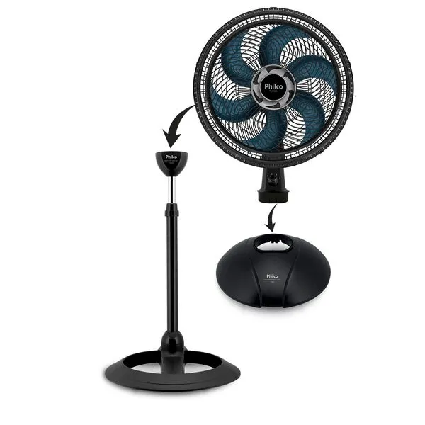 Ventilador Philco Coluna PVT40AZ 2 em 1 Turbo 160W 127V