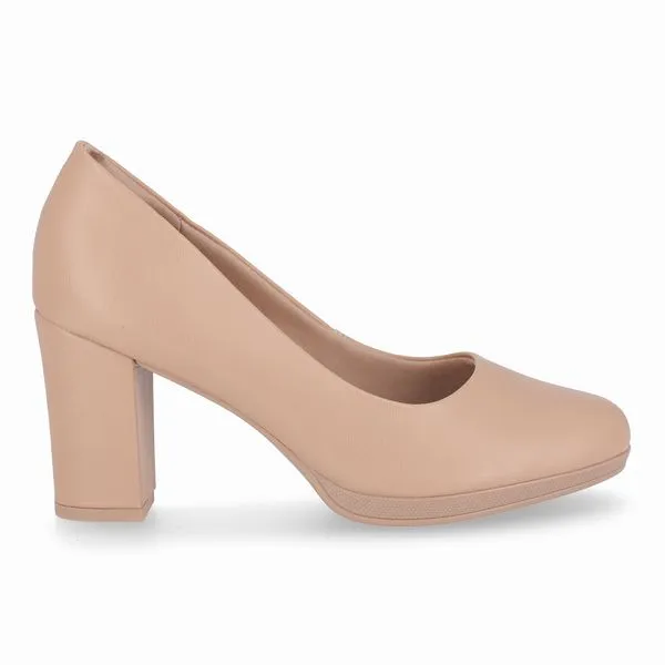 Scarpin Deise Salto Alto Nude Claro 39