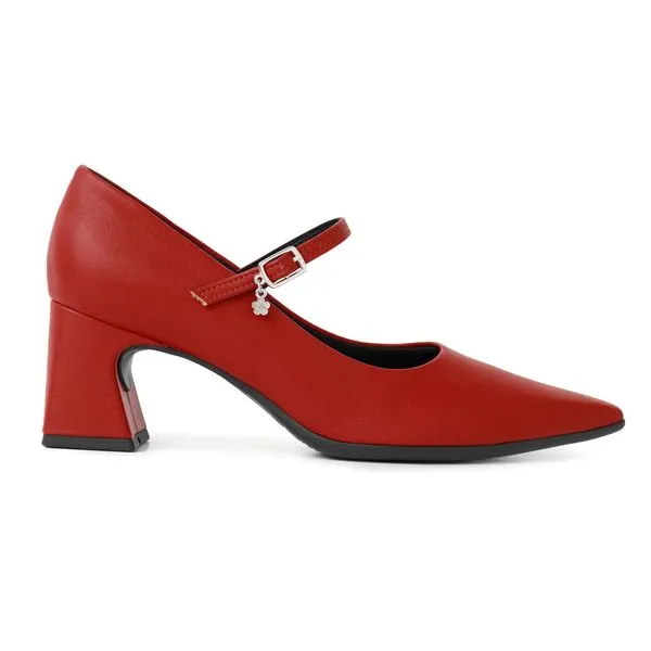 Scarpin Boneca Smurfs Salto Alto Vermelho 38