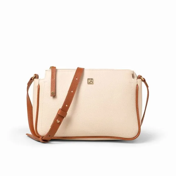 Bolsa Amanda Crossbody Pequena Ocre com Brule U