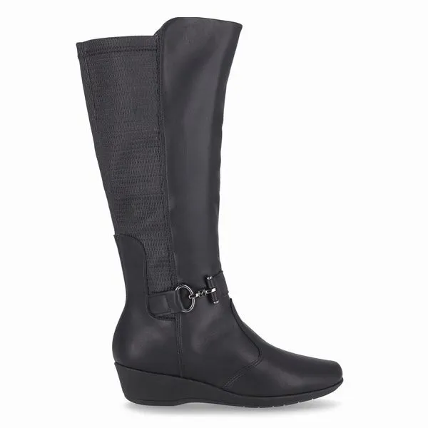Bota Ivone Cano Longo Anabela Médio Preto 36