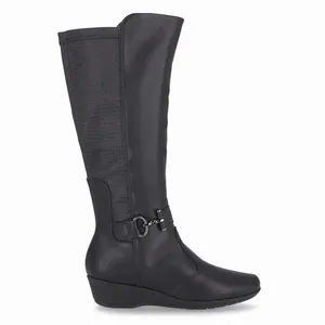 Bota Ivone Cano Longo Anabela Médio Preto 36