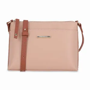 Bolsa Lili Crossbody Pequena Ocre com Rose U
