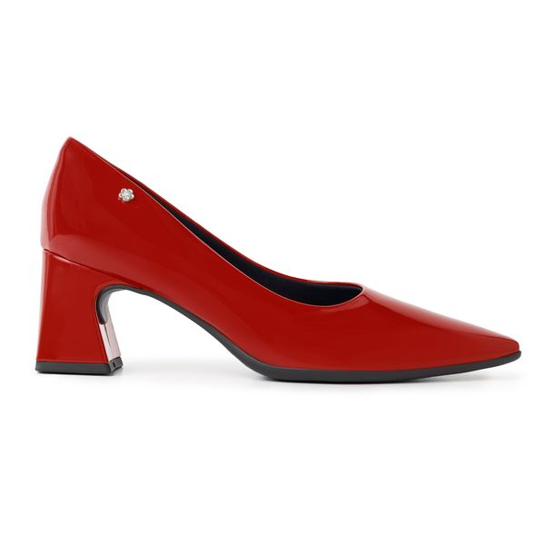 Scarpin Smurfs Salto Alto Vermelho 40
