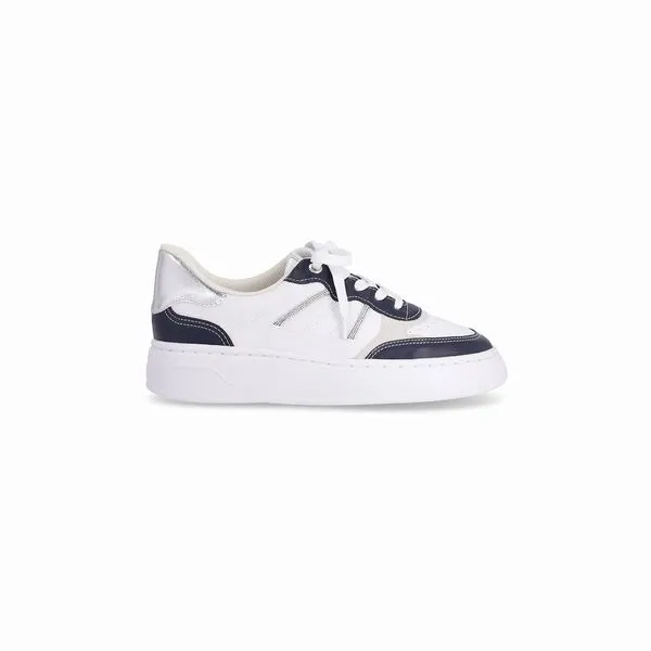 Tênis Beatriz Médio Branco Neve com Navy 37