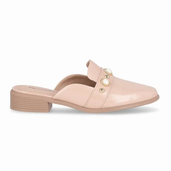 Mule Giovanna Salto Baixo Rose 36
