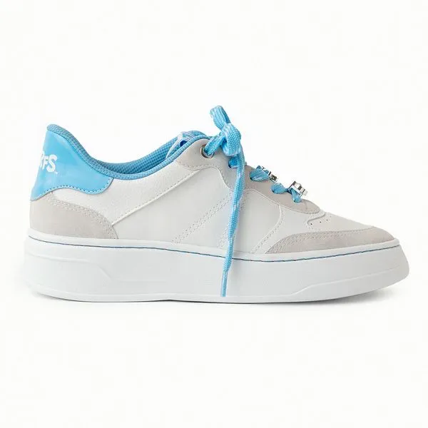 Tênis Smurfs Médio Branco Neve com Azul 38