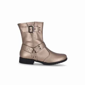 Bota Leci Cano Médio Salto Baixo Ouro Velho 33