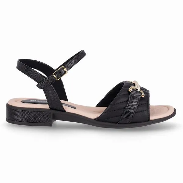 Sandália Taila Salto Baixo Preto 39