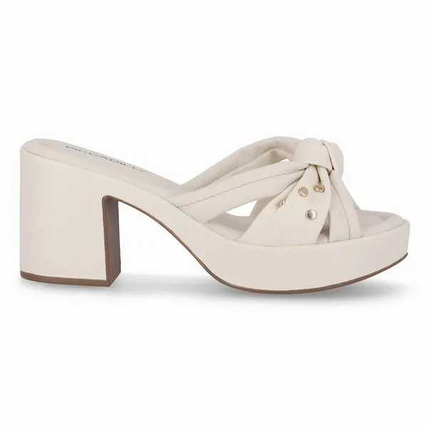 Tamanco Marcia Salto Alto Off White 35