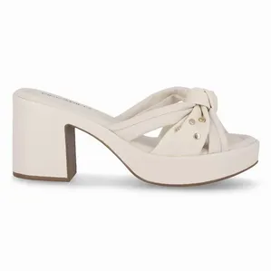 Tamanco Marcia Salto Alto Off White 35